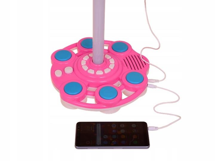 MIKROFON STOJĄCY DLA DZIECI ZE STATYWEM KARAOKE MP3 GŁOŚNIK