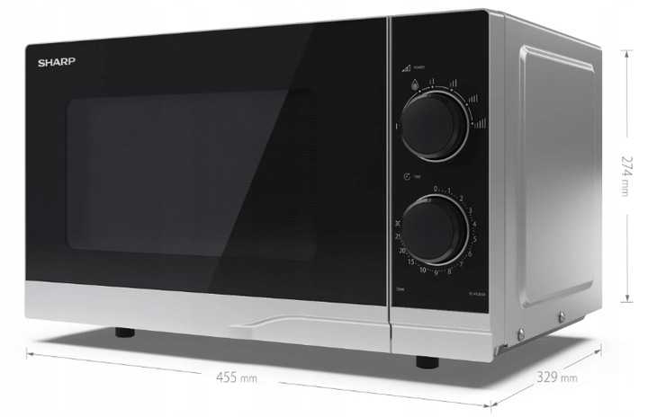 Kuchenka mikrofalowa Sharp YC-PS201AE-S 20l 700W