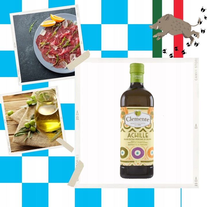 Oliwa z oliwek Włoska CLEMENTE OLIO EXTRAVERGINE ACHILLE 1000ml