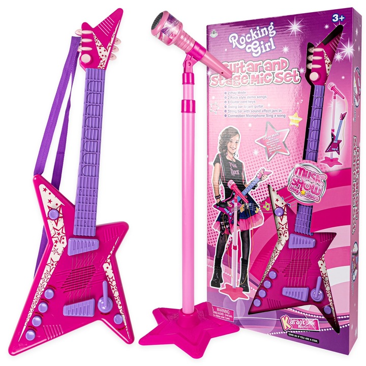 Gitara elektryczna karaoke mikrofon dla dzieci