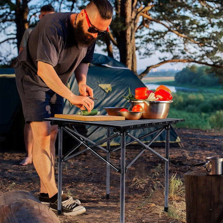 STÓŁ SKŁADANY TURYSTYCZNY OGRODOWY CATERINGOWY STOLIK ROZKŁADANY NA TARAS