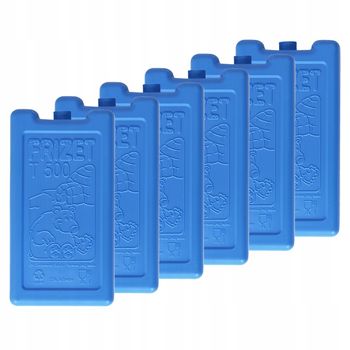 Wkłady chłodzące mrożące do lodówki piknikowej torby termicznej 6x 500ml