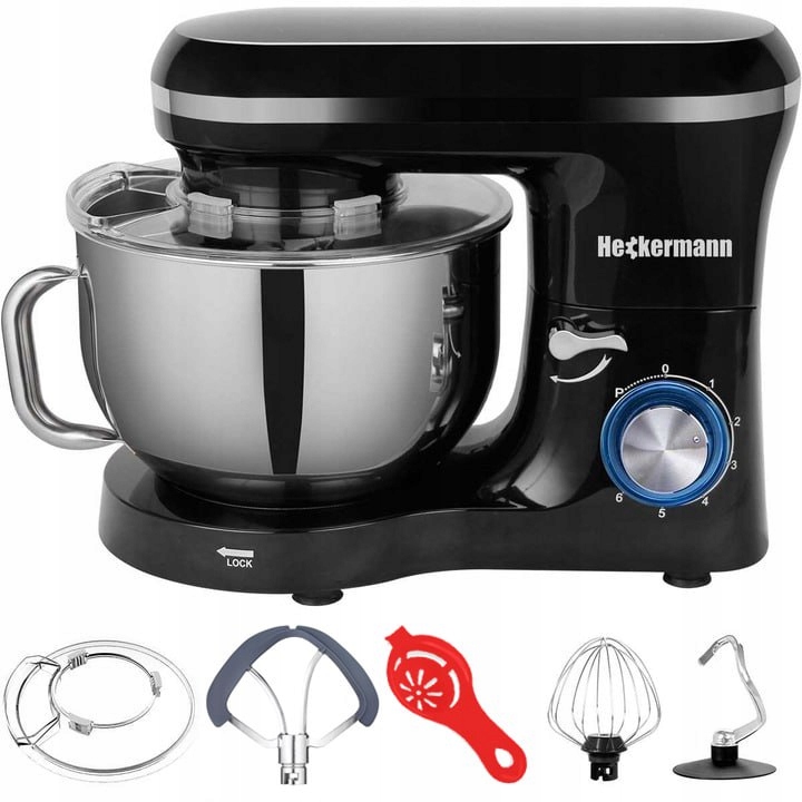 ROBOT KUCHENNY PLANETARNY WIELOFUNKCYJNY MIKSER HECKERMANN 2200W MISA 6,2l