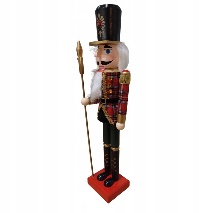 Drewniany Duży Dziadek do orzechów 50cm Nutcracker Święta