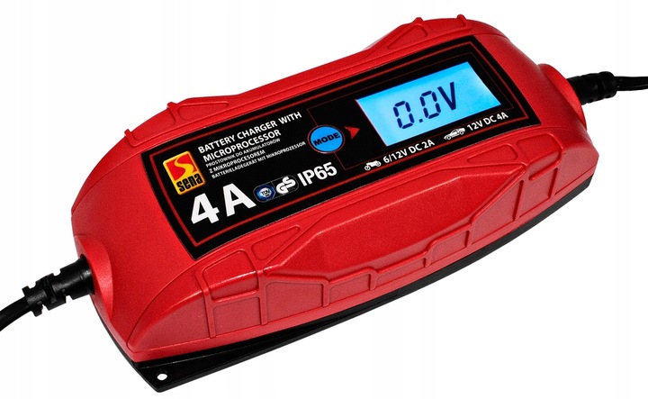 ŁADOWARKA PROSTOWNIK DO AKUMULATORA ŻELOWY 6V 12V AKUMULATORÓW LCD TUV GS