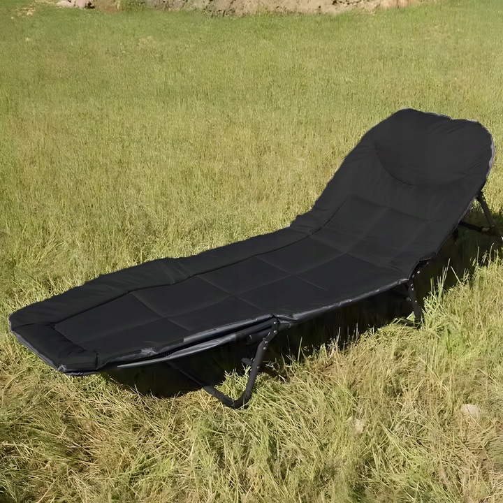 Łóżko Turystyczne Składane Polowe Leżak Kanadyjka Leżanka Stabilne Materac