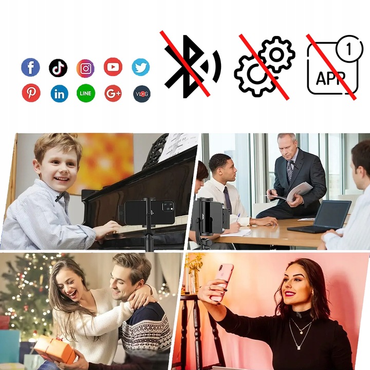 MIKROFON KRAWATOWY BEZPRZEWODOWY IPHONE BLUETOOTH USB C DO TELEFONU ANDROID