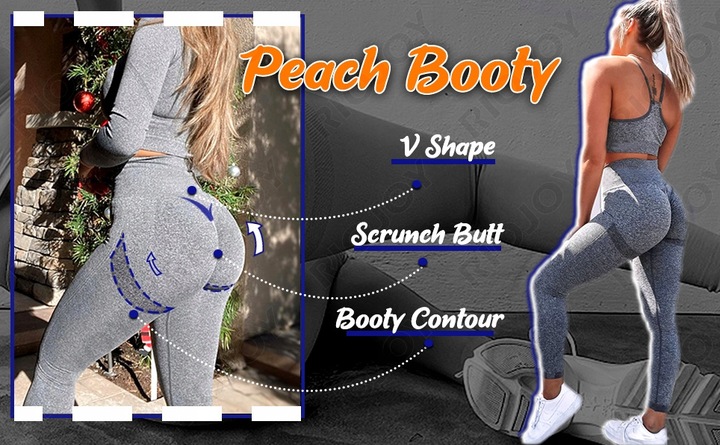 RIOJOY LEGGINSY DAMSKIE SPORTOWE PUSH UP WYSOKI STAN GRADIENT ROZMIAR M