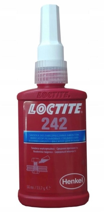 Loctite 242 50 ml Klej do uszczelniania gwintów środek zabezpieczenie