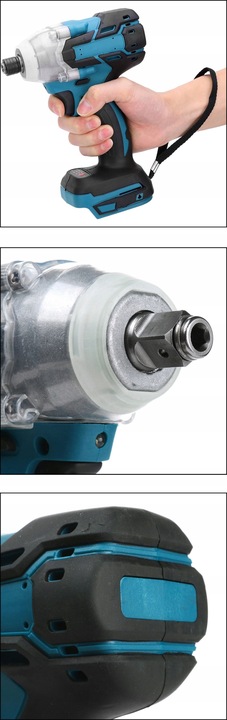 KLUCZ UDAROWY AKUMULATOROWY BEZSZCZOTKOWY DO MAKITA 18V 650NM 1/2'' 5500mAh