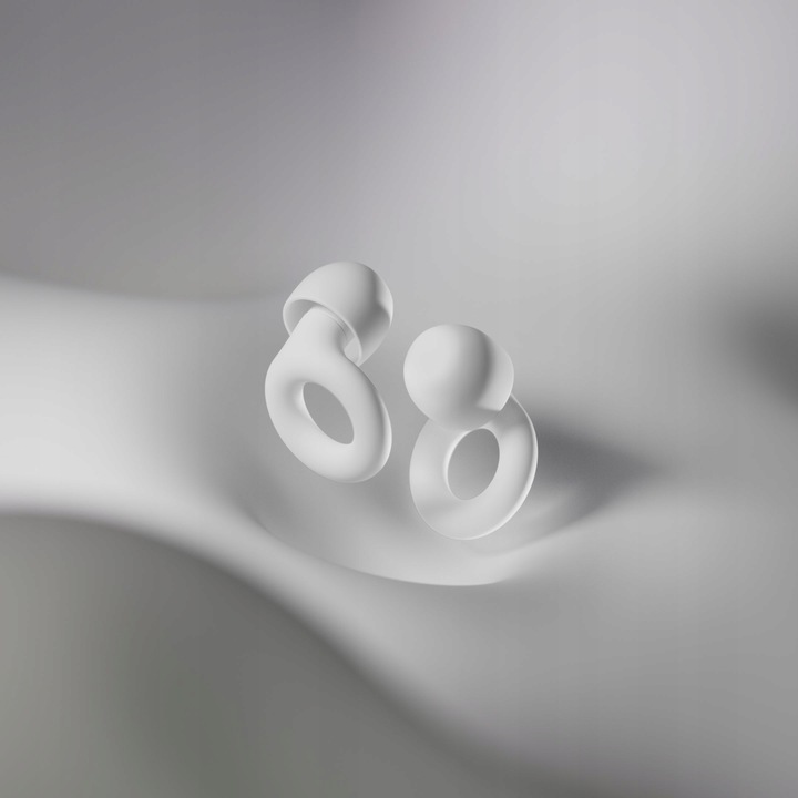 Stylowe Zatyczki Wkładki Stopery do Uszu LOOP QUIET 2.0 White | -24db