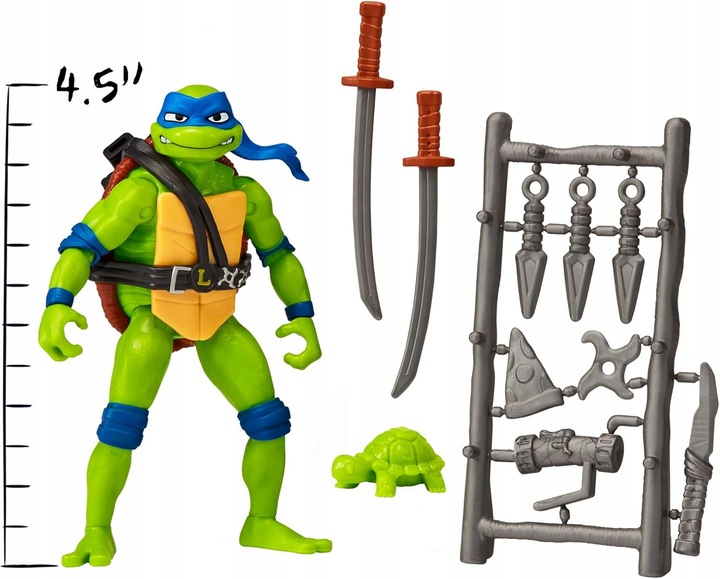 FIGURKA LEONARDO ŻÓŁWIE NINJA PLAYMATES MUTANT MAYHEM