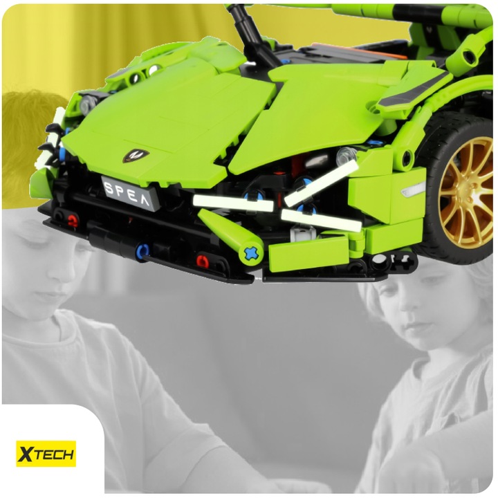 KLOCKI LAMBORGHINI TECHNICZNE AUTO SPORTOWE WYŚCIGOWE XTECH 1254 ELEMENTY