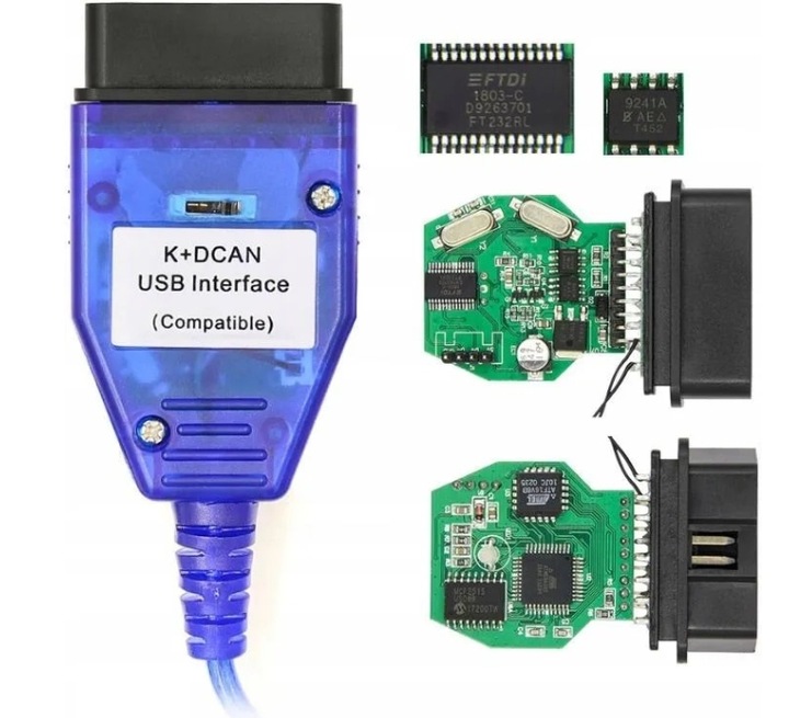 NOVADO KABEL INTERFEJS K+DCAN INPA ISTA NCS WINKFP BMW E36 E46 E60 E90 E65