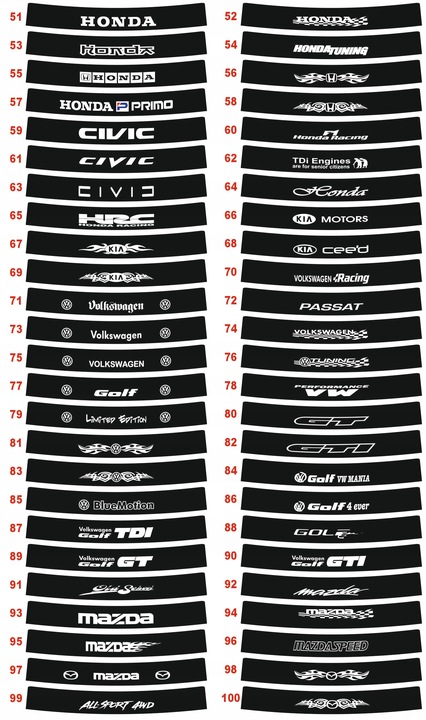 NAKLEJKA - PAS NA SZYBĘ ZEWNĘTRZNY