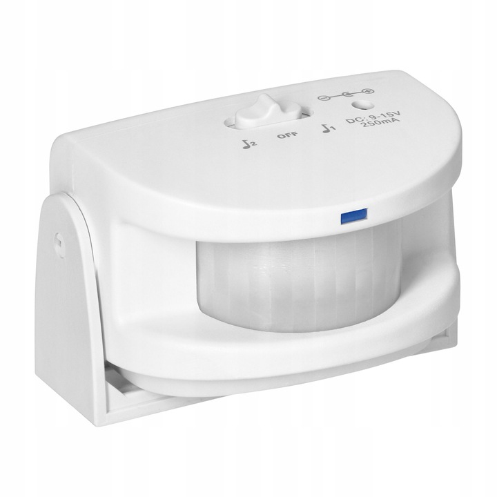 SYGNALIZATOR WEJŚCIA DO SKLEPU CZUJNIK RUCHU ALARM BEZPRZEWODOWY + BATERIE