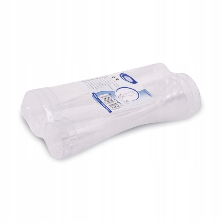 JEDNORAZOWE KIELISZKI DO SZAMPANA plastikowe 48 SZT NA STOPCE zestaw