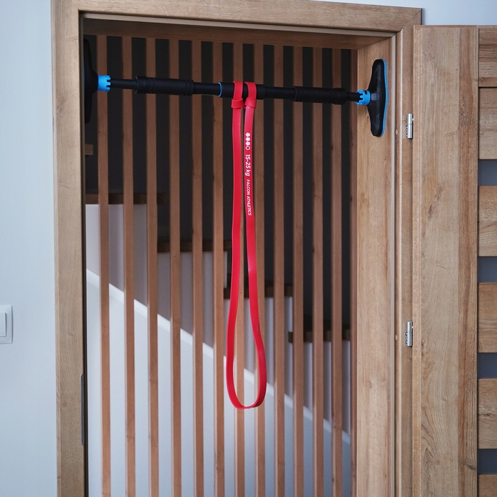 DRĄŻEK DO PODCIĄGANIA ROZPOROWY REGULOWANY 70-100CM STALOWY MOCNY 180KG