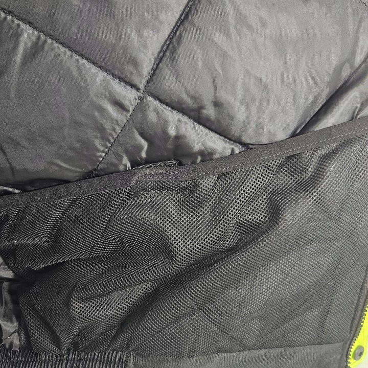 OCIEPLANA Kurtka BOMBERKA robocza ZIMOWA męska z kapturem ODBLASKOWA bhp OC