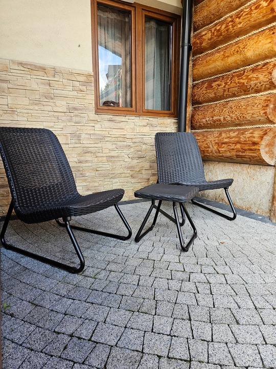 Zestaw Mebli Keter dla 2 osób RIO PATIO SET FOTELE I STOLIK ANTRACYT