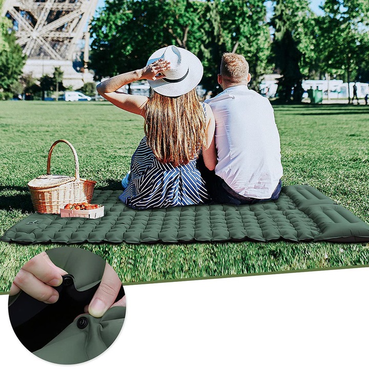 MATA SAMOPOMPUJĄCA KARIMATA MATERAC NAMIOT KEMPING 200 X 67 X 10CM