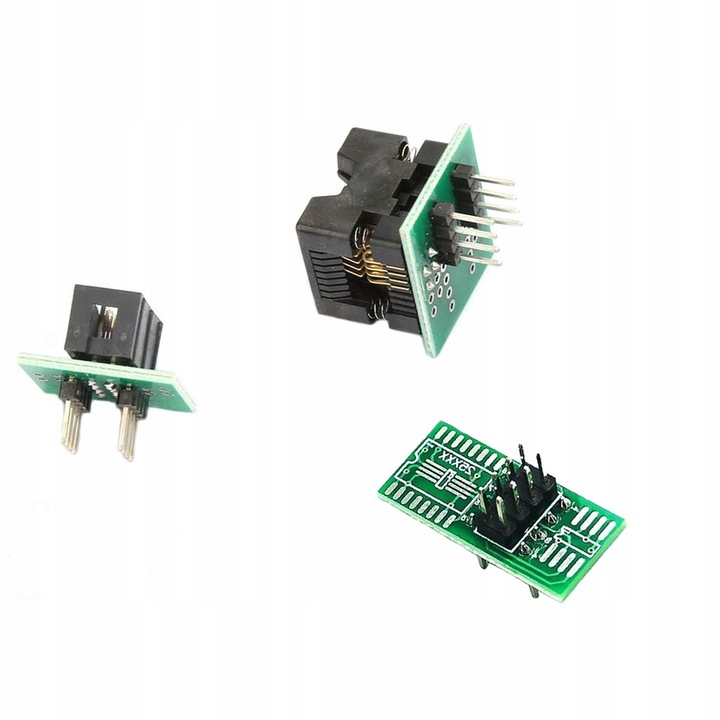 DUŻY ZESTAW PROGRAMATOR USB CH341A PAMIĘĆ SPI FLASH EEPROM TTL ADAPTERY XXL