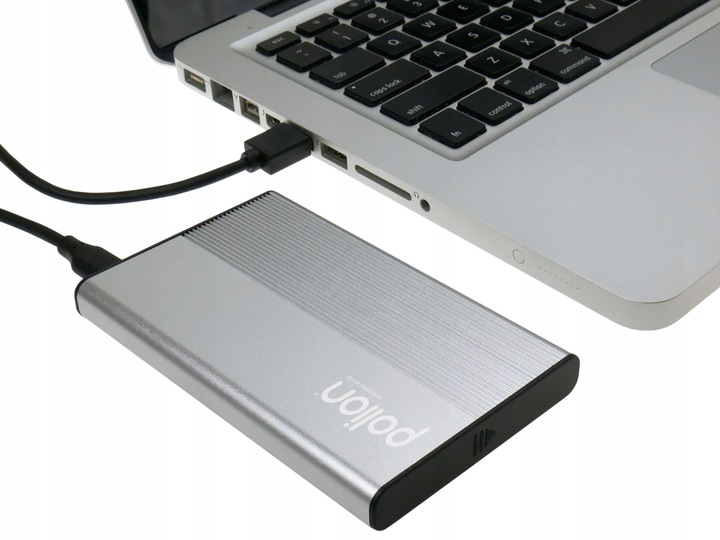 Kieszeń obudowa dysku HDD/SSD 2,5" SATA USB 3.2 USB-C -> USB-A | aluminium