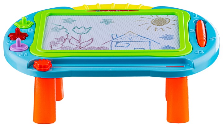 TABLICA MAGNETYCZNA dla dzieci do rysowania ZNIKOPIS 2W1 STOLIK STEMPELKI