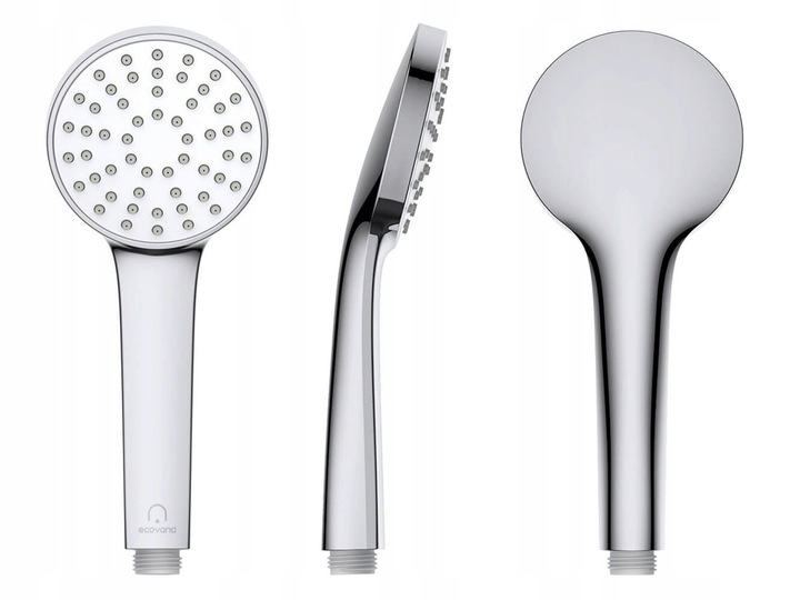 SŁUCHAWKA PRYSZNICOWA stylowa ECOVAND SIMPIO OSZCZĘDNA -65% WODY 5.7 L/MIN