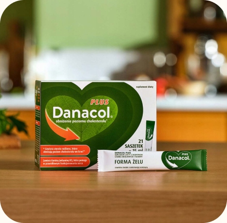 Danacol Plus w żelu na obniżenie cholestereolu smak cytrusowy 3x21 saszetek