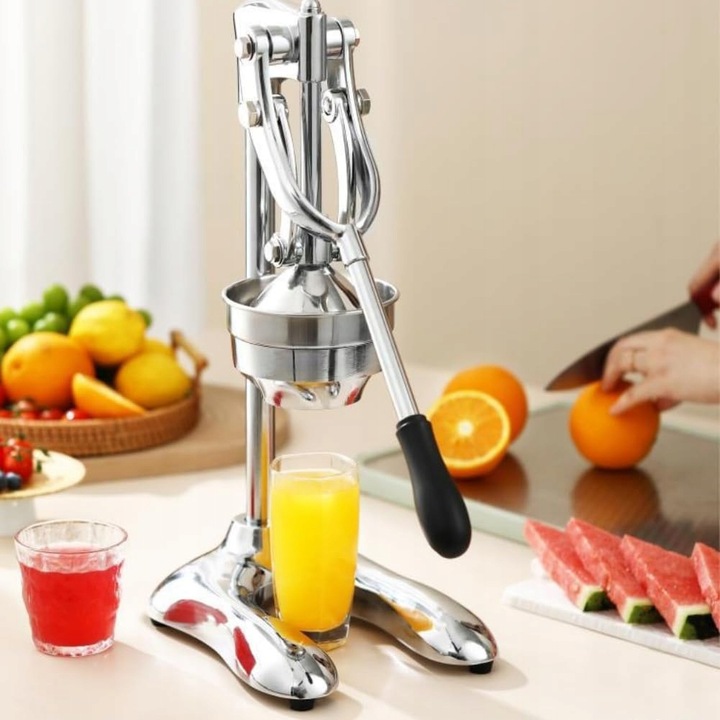 RĘCZNA WYCISKARKA DO CYTRUSÓW OWOCÓW CIĘŻKA SOLIDNA NIERDZEWNA PRASA CYTRYN