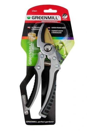 Sekator kowadełkowy do gałęzi tytanowe ostrze stal tytan Greenmill UP0062T