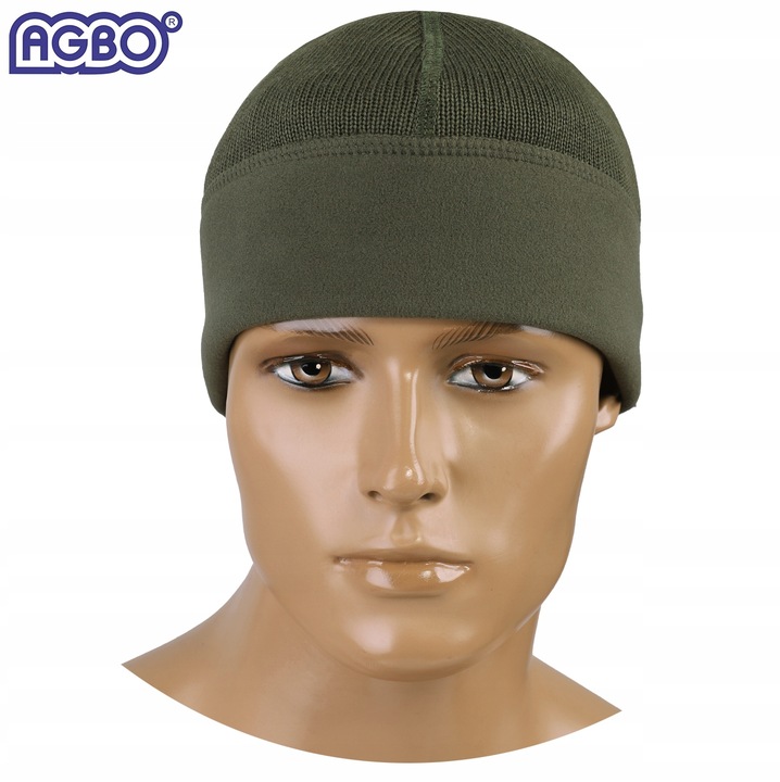 CZAPKA ZIMOWA WOJSKOWA WP WZ.420Z-MON Wełna MERINO Dwustronna Olive 54-55