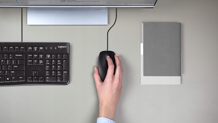 Myszka przewodowa Logitech B110 Silent sensor optyczny