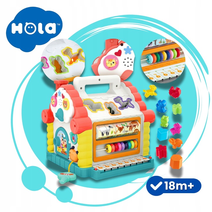 Interaktywny domek sorter Hola ZA3518 18 m +