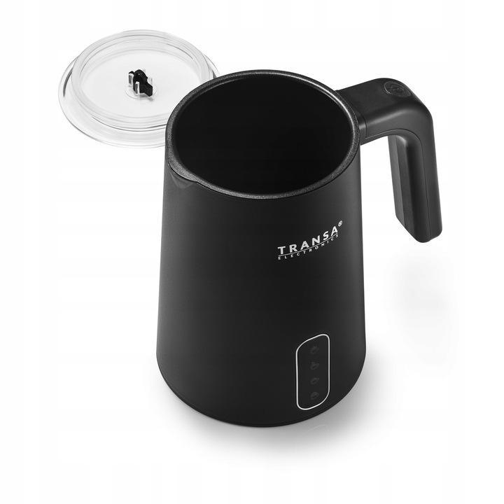 Spieniacz do mleka z PODGRZEWACZEM Czarny 4 TRYBY SPIENIANIA MLEKA 500W