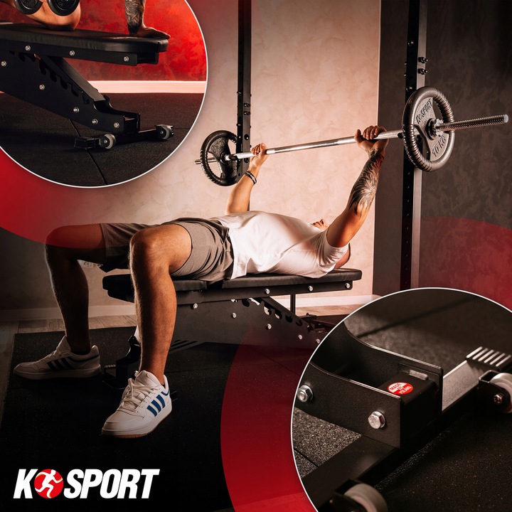 Ławka treningowa do cwiczen ławeczka regulowana składana skośna pod SZTANGĘ