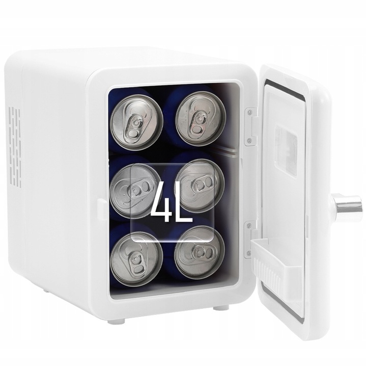 MINI LODÓWKA PRZENOŚNA TURYSTYCZNA GRZANIE CHŁODZENIE CICHA LED 4L