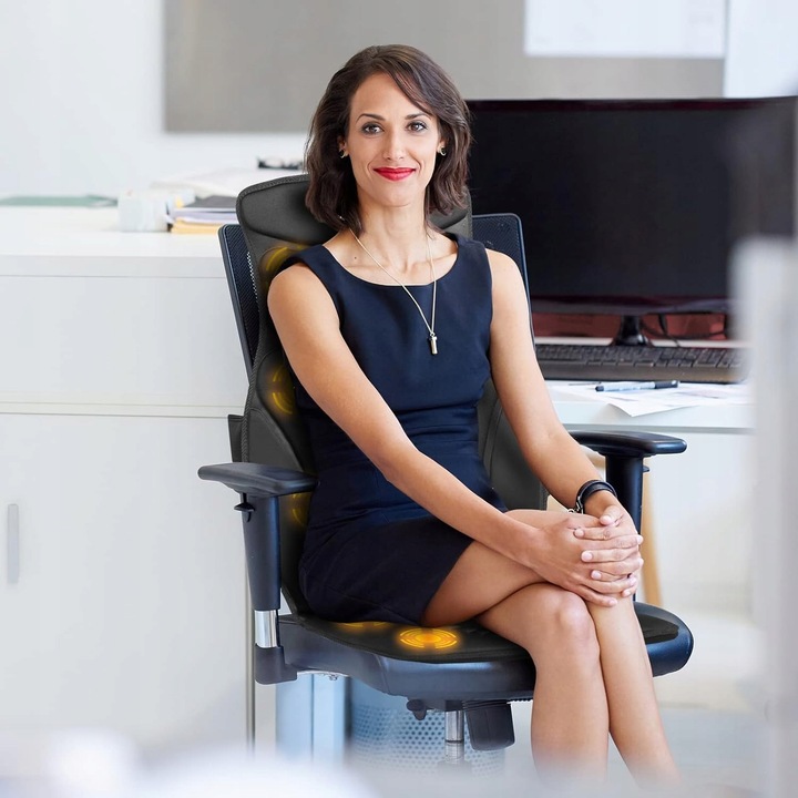 Mata masująca masażer wibracyjny do pleców ciała karku kręgosłupa szyi