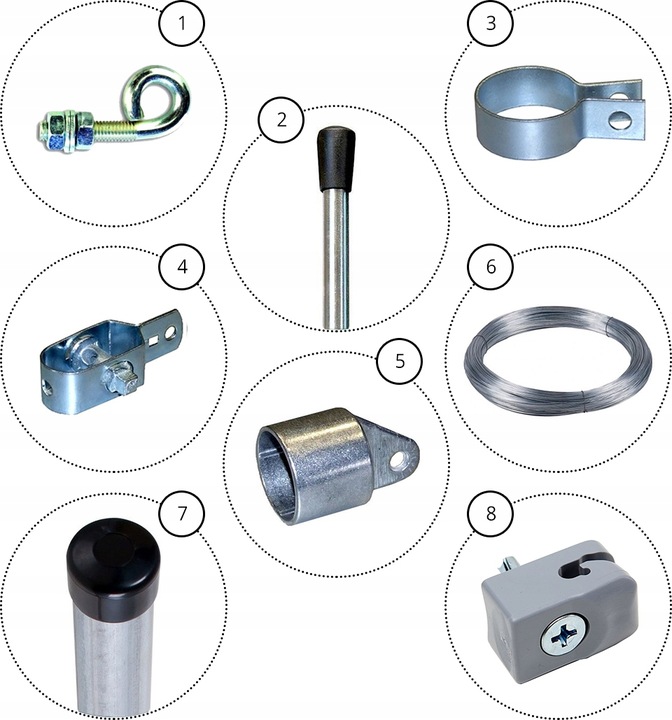 SIATKA OCYNKOWANA 6x6cm wys.1,20m, drut 2,5mm -10m