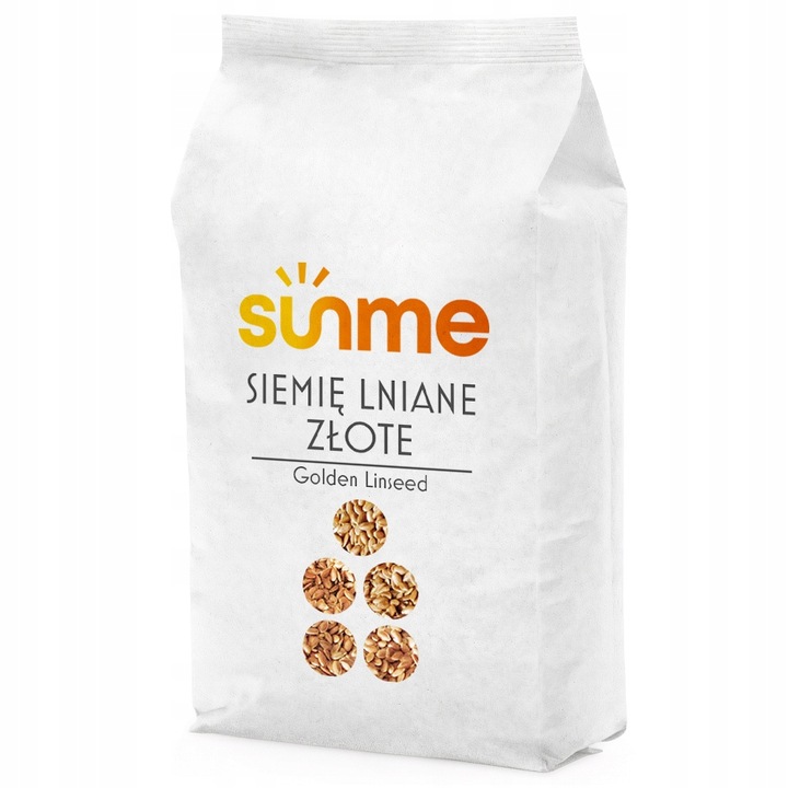 SIEMIĘ LNIANE ZŁOTE 5kg Kraj: POLSKA Czyste 100%