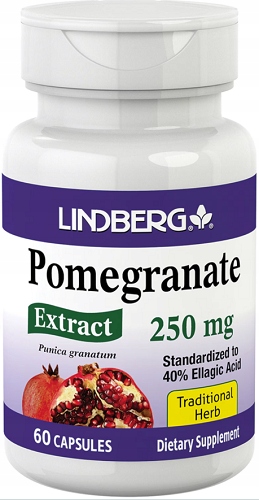 Lindberg Pomegranate 250mg Ekstrakt z Granatu 60 kapsułek
