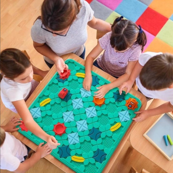 Gra Logiczna dla Dzieci Tor Przeszkód Plansza Koparki Zabawka Edukacyjna 3+