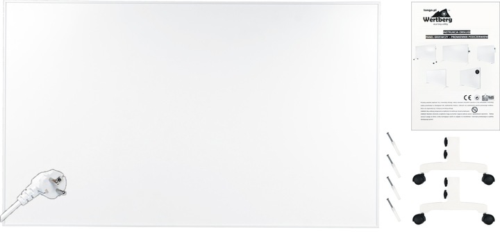grzejnik elektryczny na podczerwień 770W promiennik panel WERTBERG IR 1.08