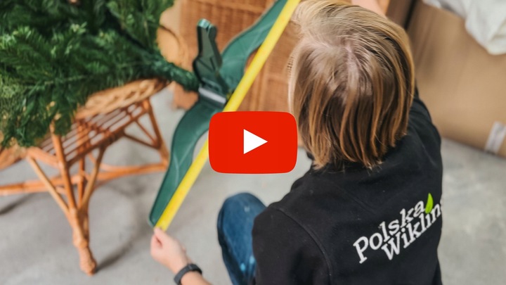 OSŁONA NA STOJAK POD CHOINKĘ WIKLINOWA Ø 60 CM CIEMNA