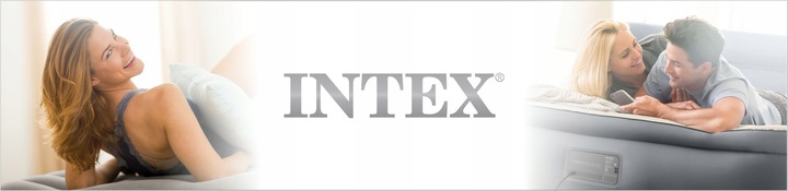 Materac dmuchany welurowy granatowy jednoosobowy łóżko 191x76 INTEX 64756