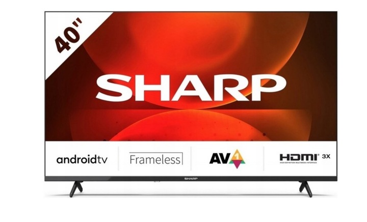 Telewizor Sharp BEZRAMKOWY 40FH2EA 40" Full HD Android TV+DEDYKOWANY UCHWYT