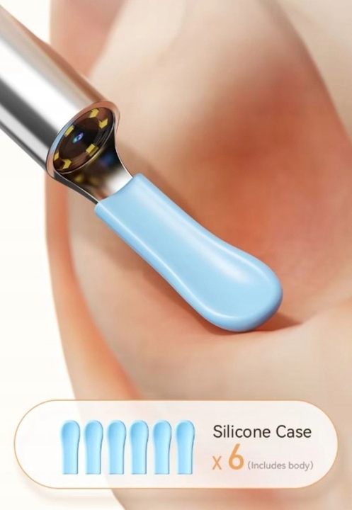 ZESTAW DO USUWANIA WOSKOWINY Z KAMERĄ 8 MEGAPIXELI HD 6 LED ENDOSKOP