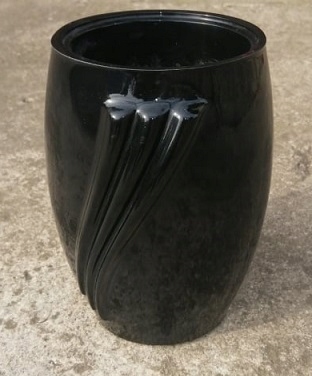 WAZON nagrobny FLAKON na cmentarz W2 czarny