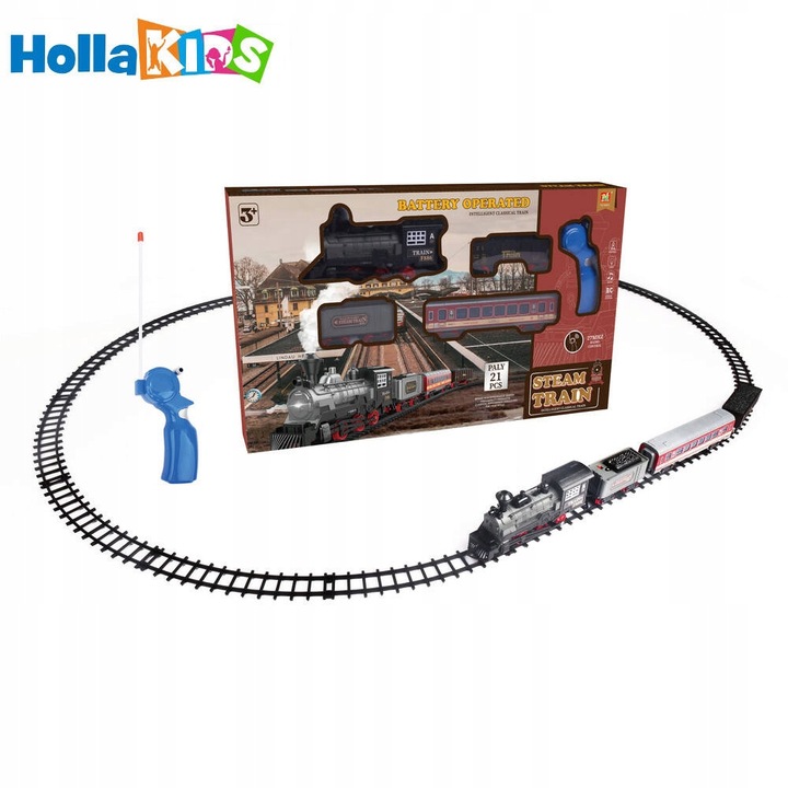 KOLEJKA ELEKTRYCZNA POCIĄG TORY STEROWANA PILOTEM 5 metrów 3 Wagony